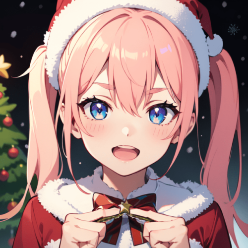 サンタコスチュームの女の子1