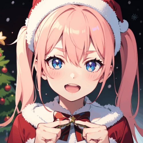 サンタコスチュームの女の子1