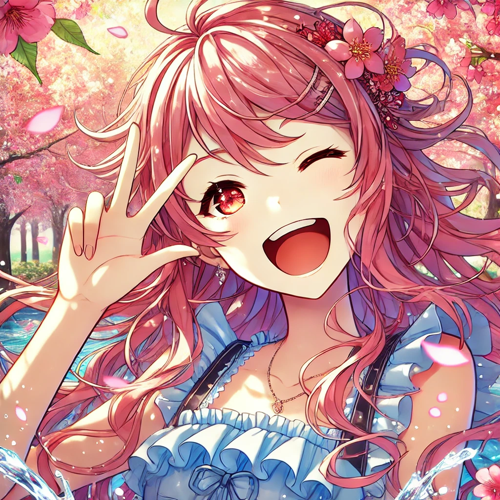 3本指ピースの女の子