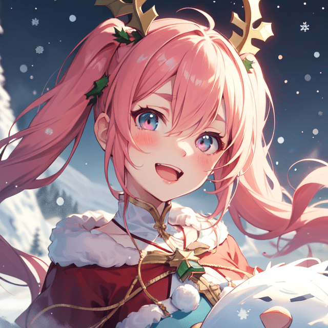 サンタ衣装の女の子