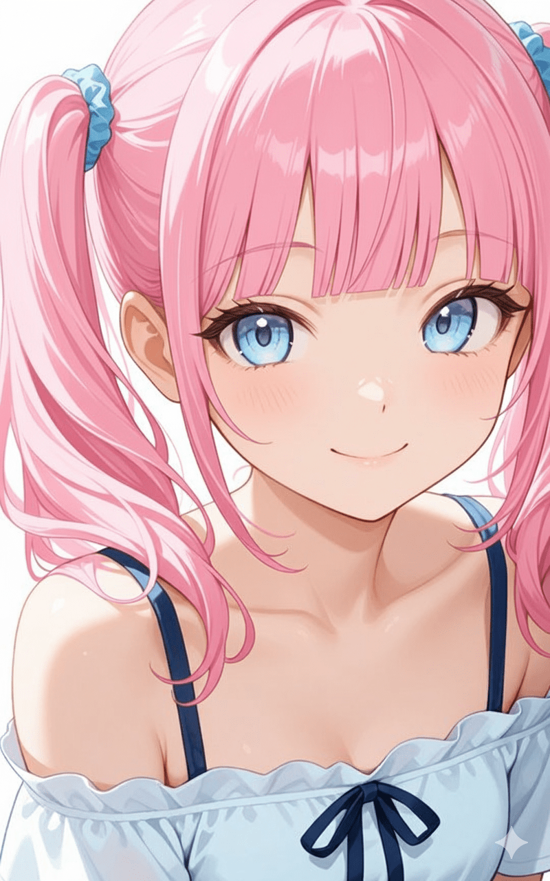 ピンク髪の女の子